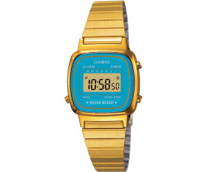Reloj De Pulsera Casio La670weg Digital Para Mujer Color Dorado