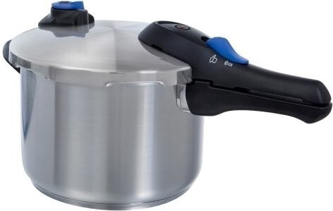 BK Cookware Autocuiseur en acier inoxydable mat 6 L
