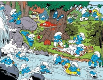 Dujardin Puzzle schtroumpf - surf