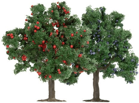 Busch 2 arbres fruitiers (6649)