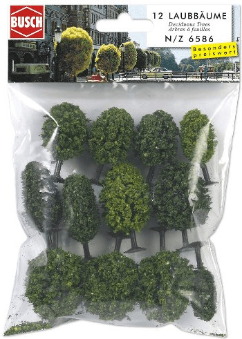 Busch 12 arbres à feuilles caduques (6586)