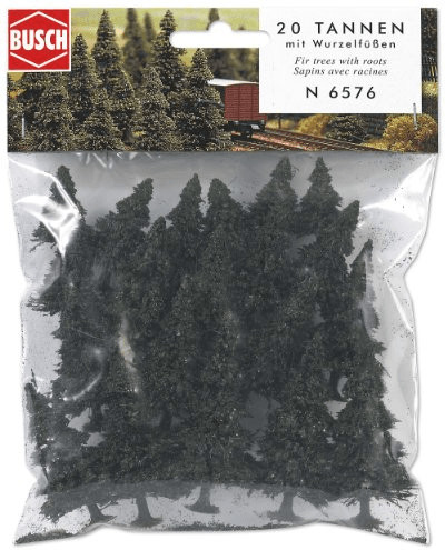 Busch Model 20 Pins avec racines (6576)