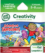 LeapFrog Explorer Creativity Learning Game Adventure Sketchters