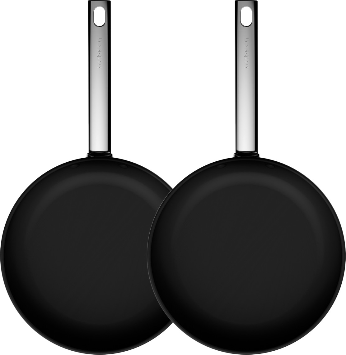 Aubecq Lot de deux poêles Paname 24 et 28 cm