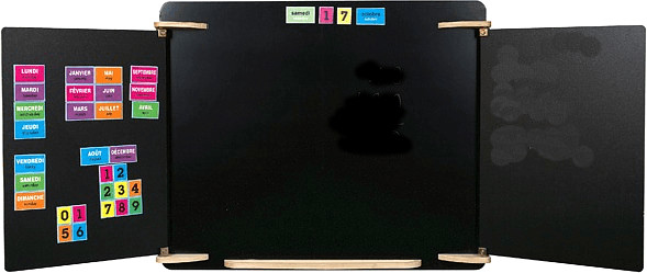 JB Bois Tableau Triptyque : Le vrai tableau d'école (505505)