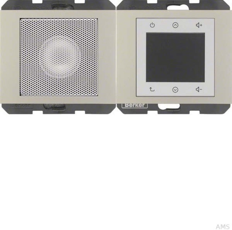 Berker Radio Touch mit Lautsprecher K.5 Edelstahl matt