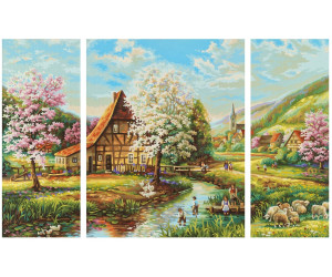 Schipper Malen nach Zahlen Lavendelfelder Triptychon MNZ Gemälde Bild 50x80cm