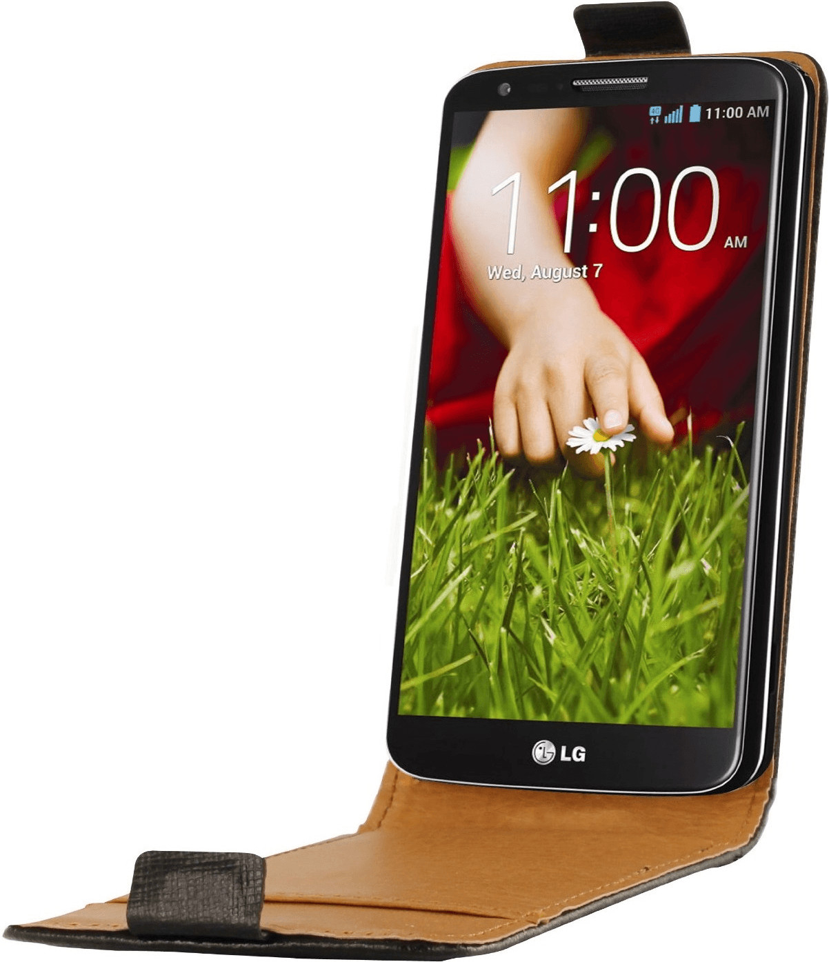 Swiss Charger Étui cuir flip (LG G2)