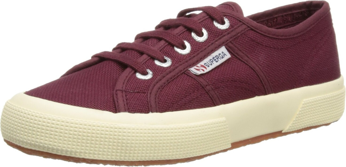 Superga dark bordeaux top