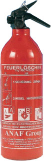 ANAF 2289876 ABC-Feuerlöscher 1kg mit Manometer, PS1-X : : Baumarkt