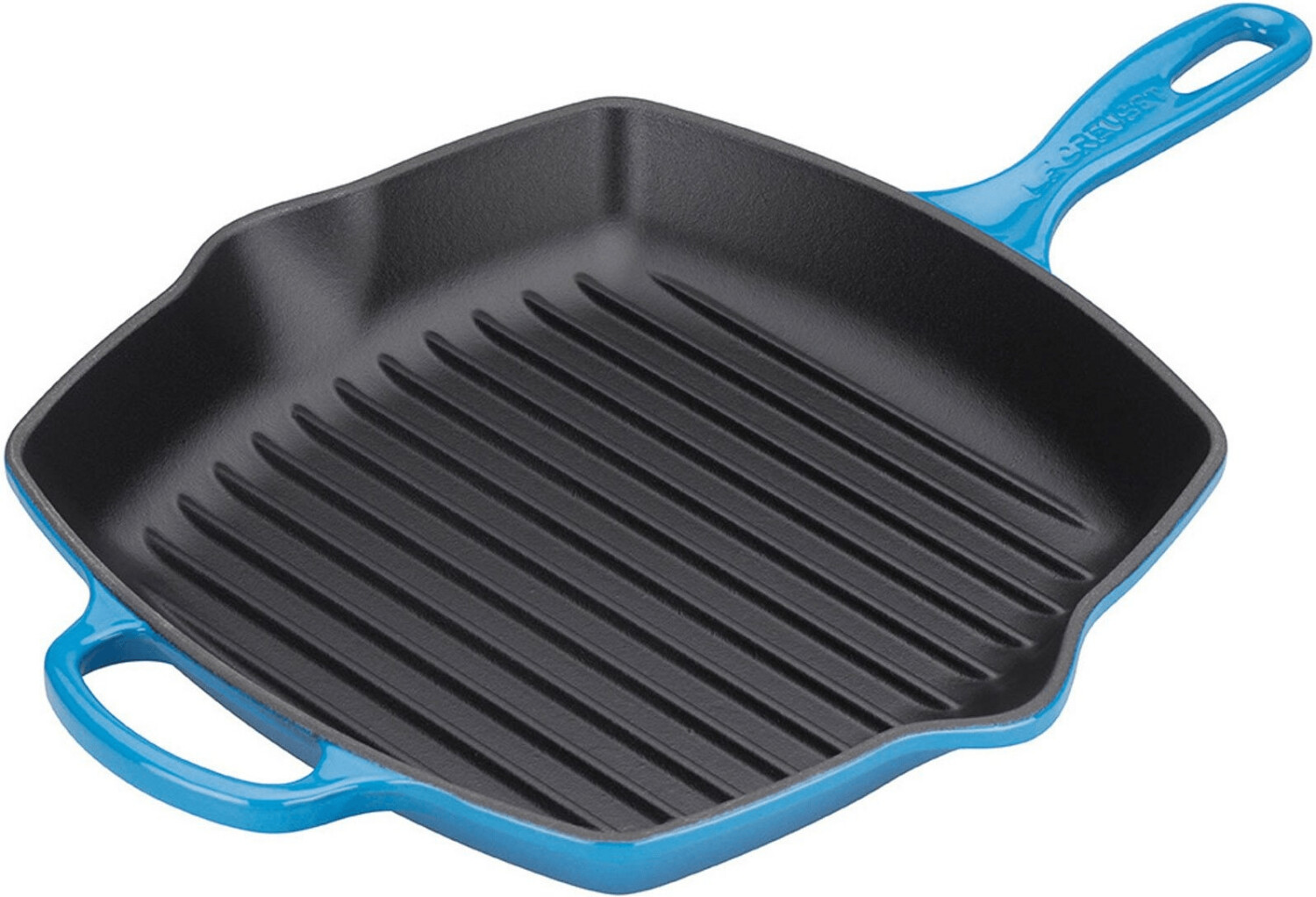 Le Creuset Enameled Cast Iron Square Skillet Grill Marseille Blue Desde 10849 € Compara 