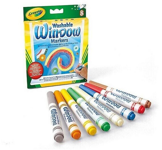 Crayola 8 feutres pour fenêtres lavables au meilleur prix sur