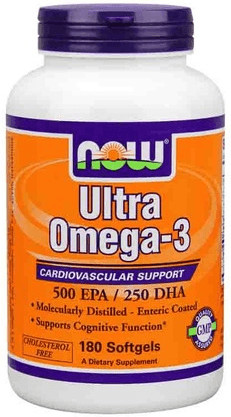 Now Foods Ultra Omega-3 (180 gélules)