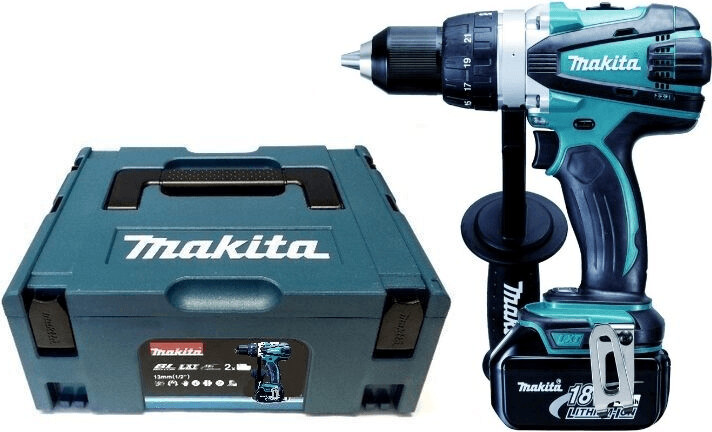 Pack Pro Makita 18V 5Ah: Perceuse 91Nm DDF458 + Meuleuse 125mm DGA504 +  Perforateur 2J DHR202 + Visseuse à chocs 165Nm DTD152 + - Cdiscount  Bricolage