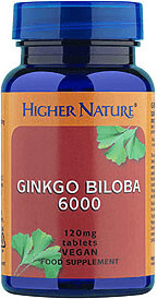Higher Nature Ginkgo Biloba 6000mg Tablets (90 pcs)