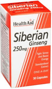 Healthaid Siberian Ginseng 250mg Capsules (30 pcs)