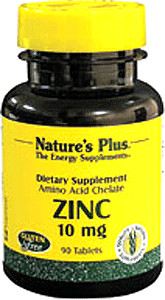 Nature's Plus Zinc 10mg Tablets (90 pcs)