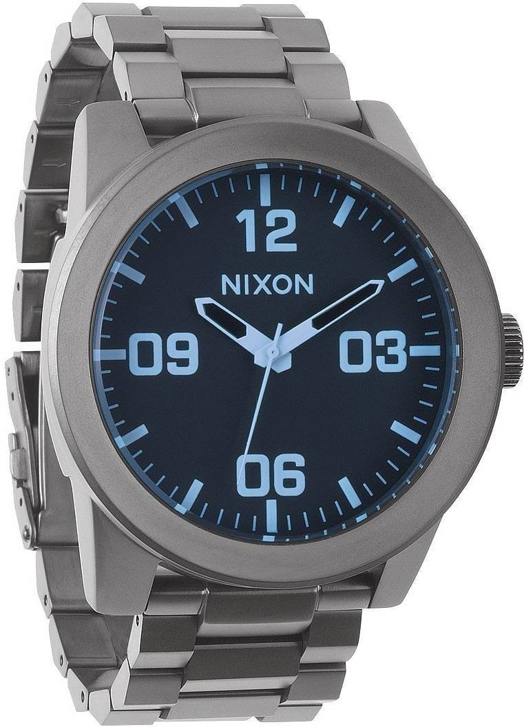 Nixon The Corporal SS Gunmetal/Blue Crystal