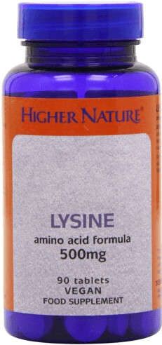 Higher Nature Lysine 500mg (90 comprimés)