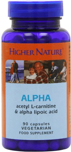 Higher Nature Alpha Lipoic Acid and Acetyl-l-Carnitine Capsules (90 pcs)