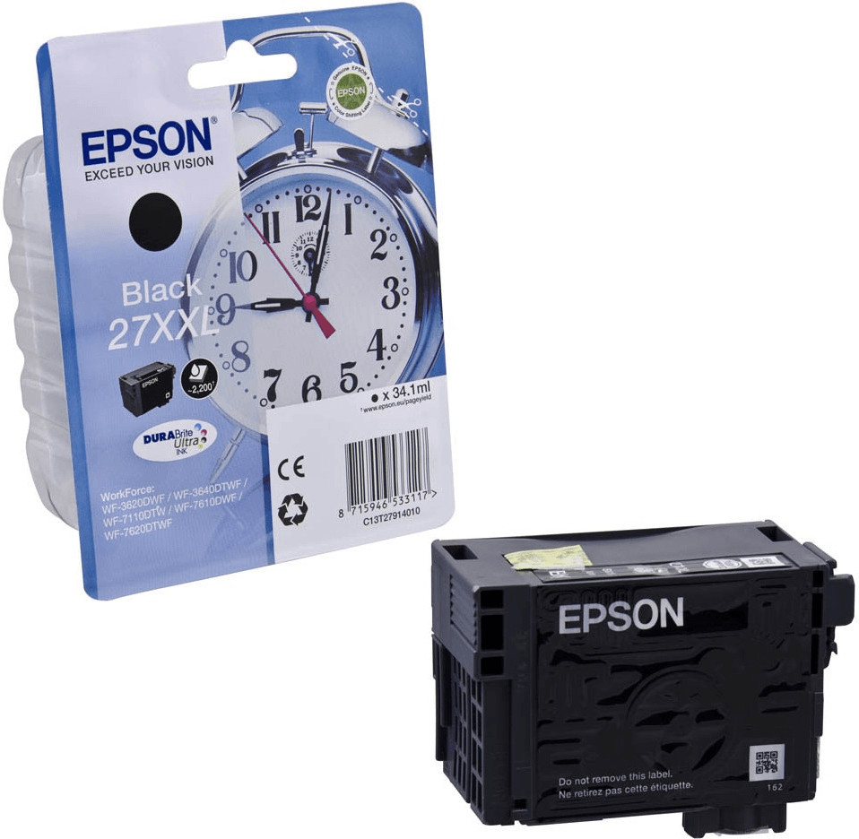 Epson E2711 Cartouche compatible avec C13T27114012 - Noir