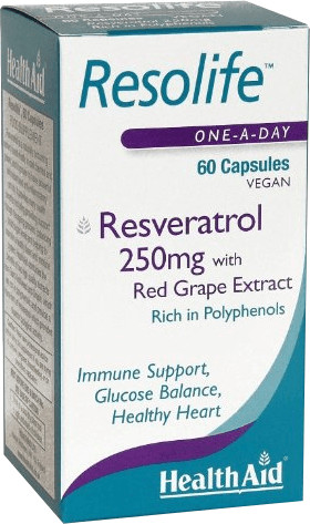 Healthaid Resolife Resveratrol 250 mg (60 capsules)