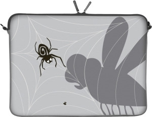 Digittrade Notebook Sleeve 17,3 Spiderweb
