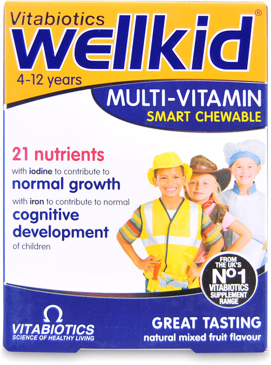 Vitabiotics Wellkid Smart Chewable Tablets (30 pcs)