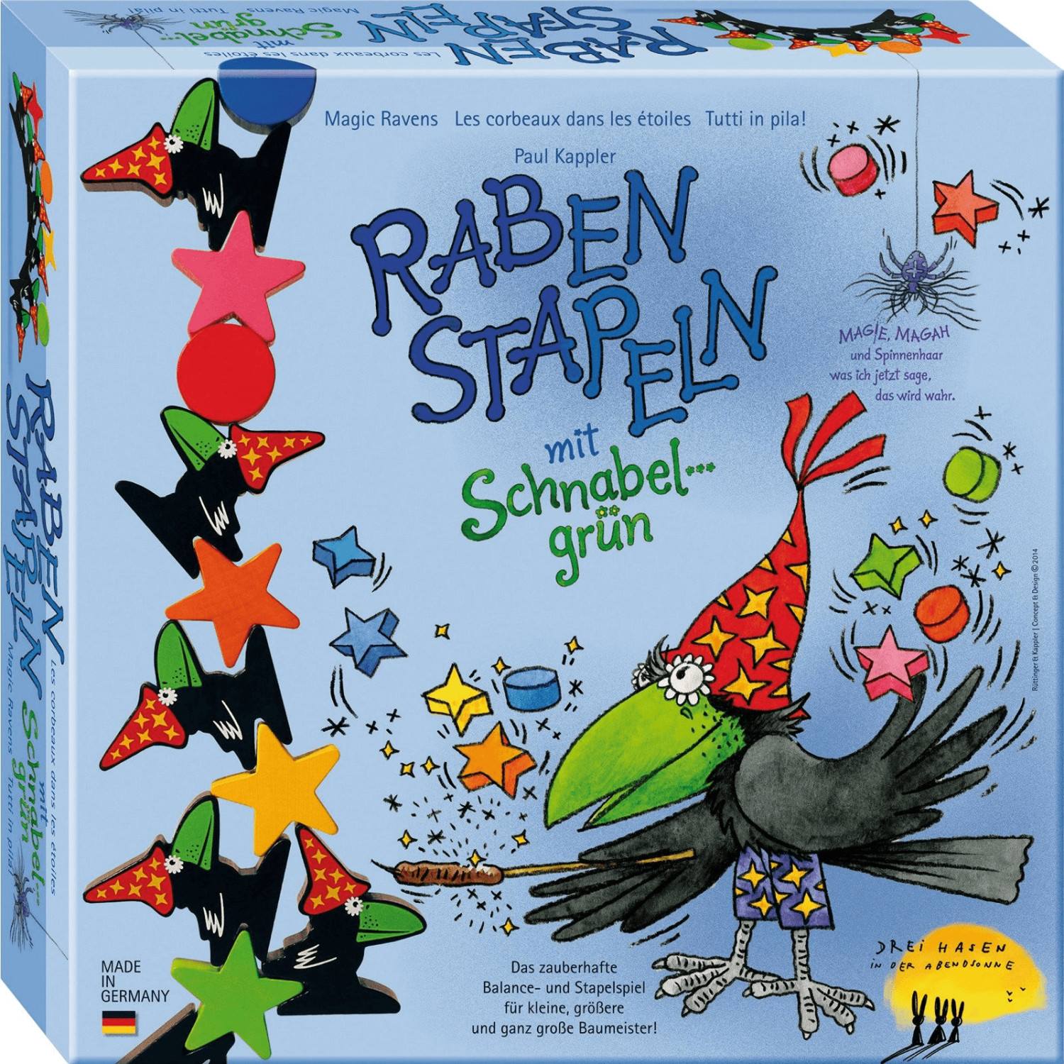 Raben stapeln mit Schnabelgrün (allemand)