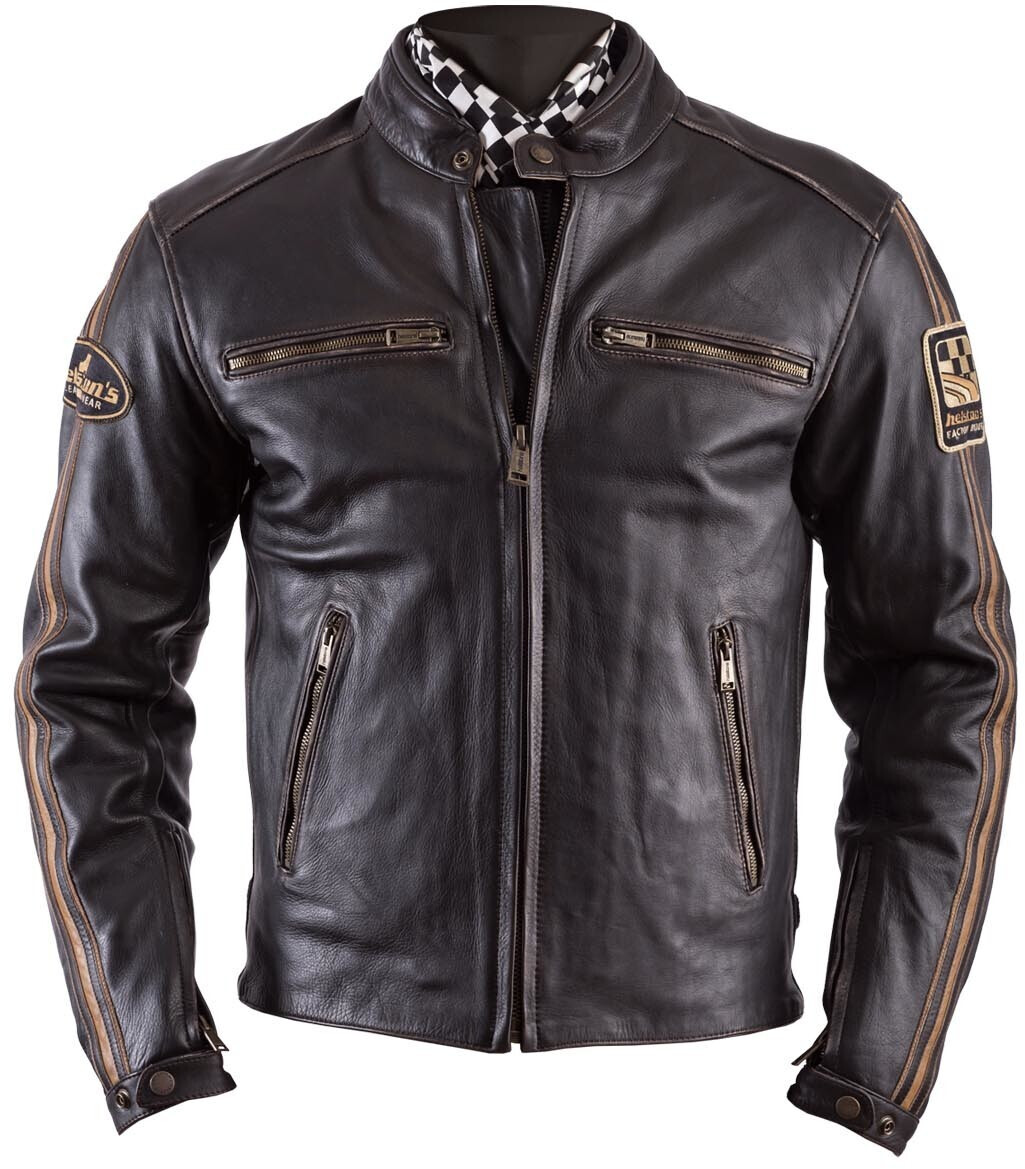 Helston's Blouson Ace oldies marron
