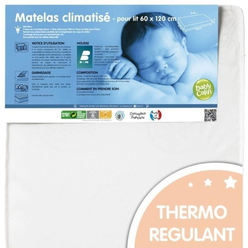 Babycalin Coutil climatisé 60x120 cm