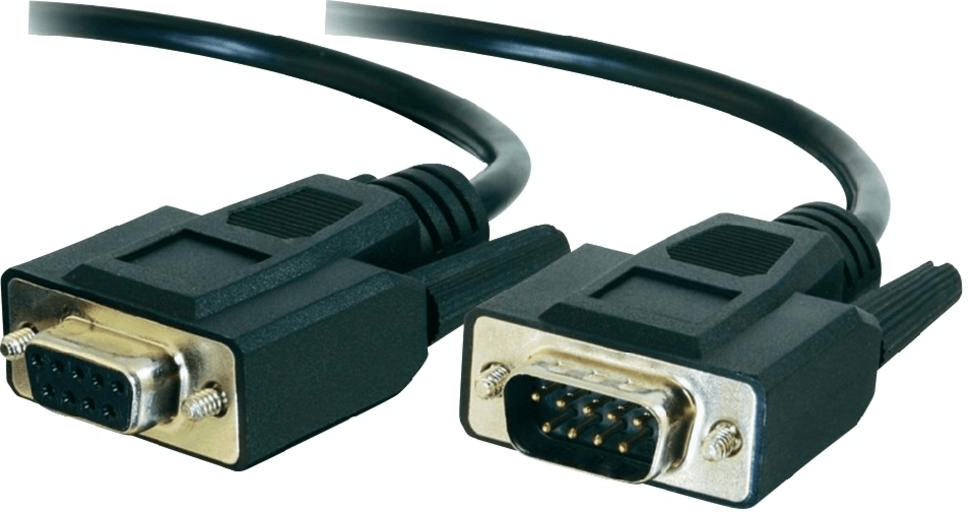 C2G 15m DB9 M/F Extension Cable Black (81382)