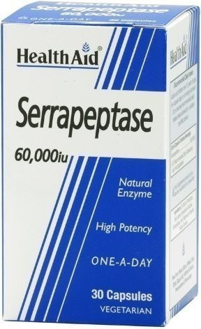 Healthaid Serrapeptase 60000iu Capsules (30 pcs)