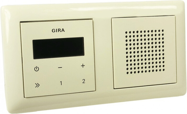 Gira UnterputzRadio RDS ohne Lautsprecher cremeweiß