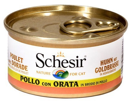 Schesir Bouillon filet de poulet et dorade (70 g)