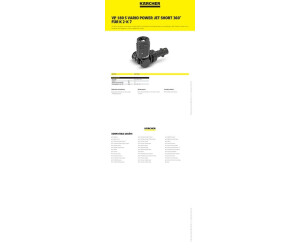 Karcher Flexible Variable Nozzle 360° - Pressure Washer Accessory (Black)