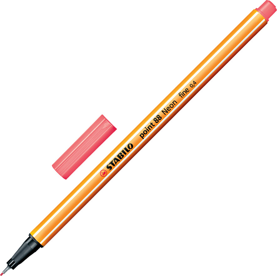 Stabilo Point 88 rouge fluo