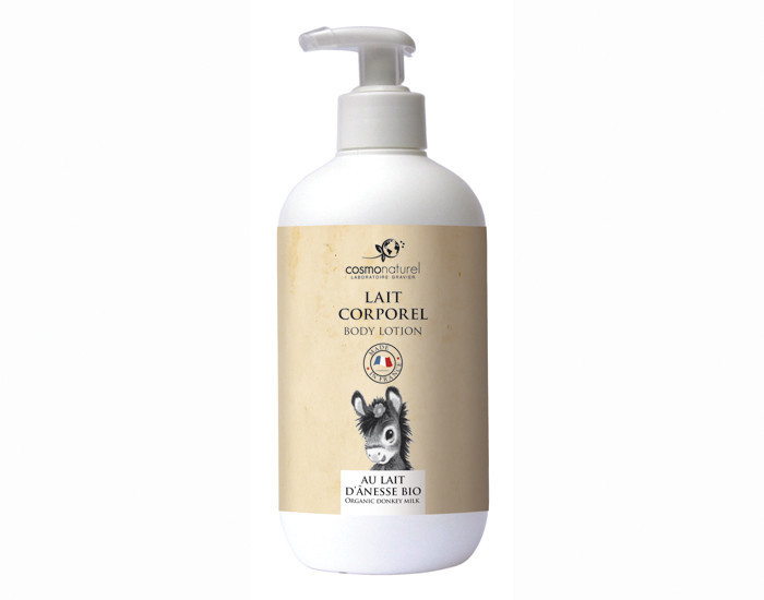 Laboratoire Gravier Cosmo Naturel Lait corporel au lait d'ânesse et huiles essentielles (500 ml)