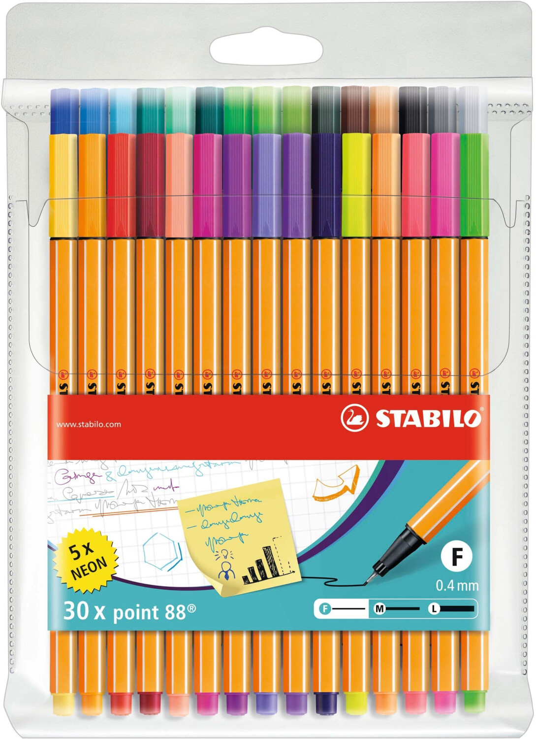 Stabilo Point 88 - Pochette de 30