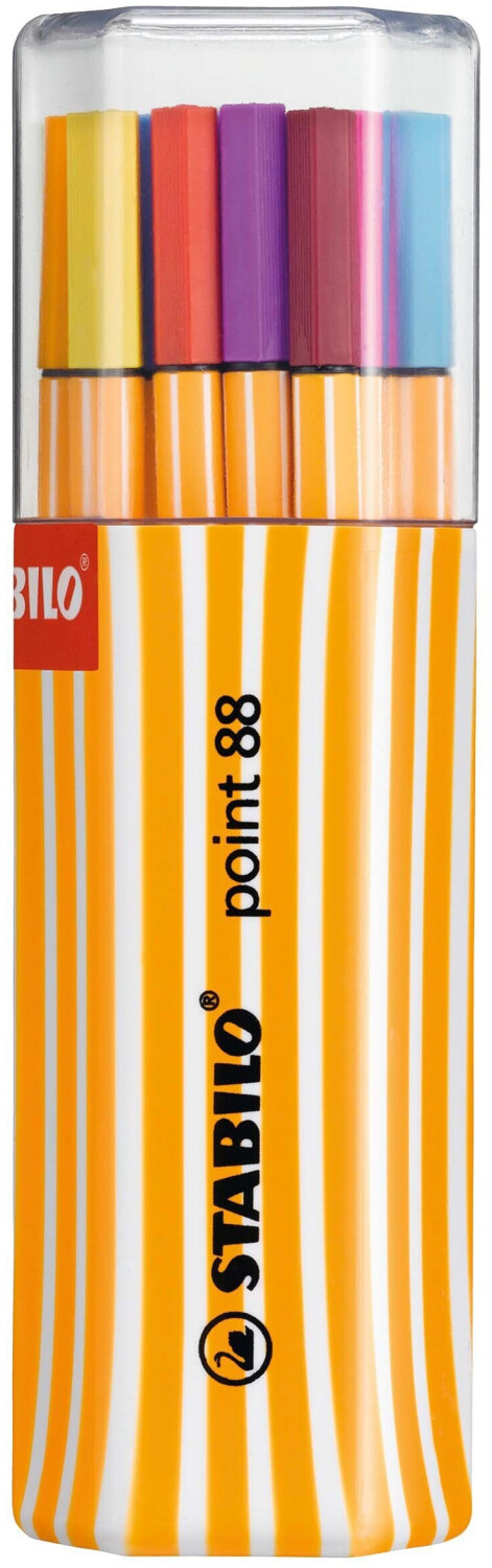 Stabilo Point 88 Twin-Pack - Boîte de 20