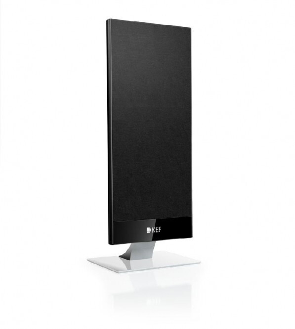 KEF T101 Diffusore Satellite Nero (paio) – Ultra Piatto 3,5 Cm, 10-100W, HiFi, Home Theatre, TV, Compatibile Con Dolby Atmos