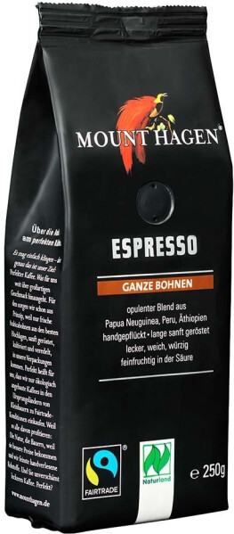 Mount Hagen Espresso Bohne (250 g), Bild 2