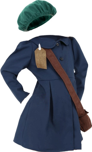 Smiffy's Child World War II Evacuee Girl Costume