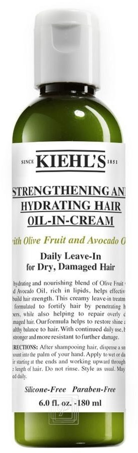 Kiehl’s Strengthening and Hydrating Hair Oil-in-Cream (180 ml)