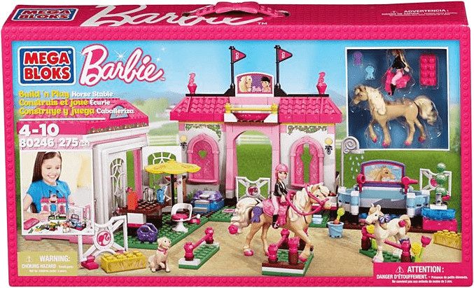 MEGA BLOKS Barbie - Build 'n Play - L'écurie