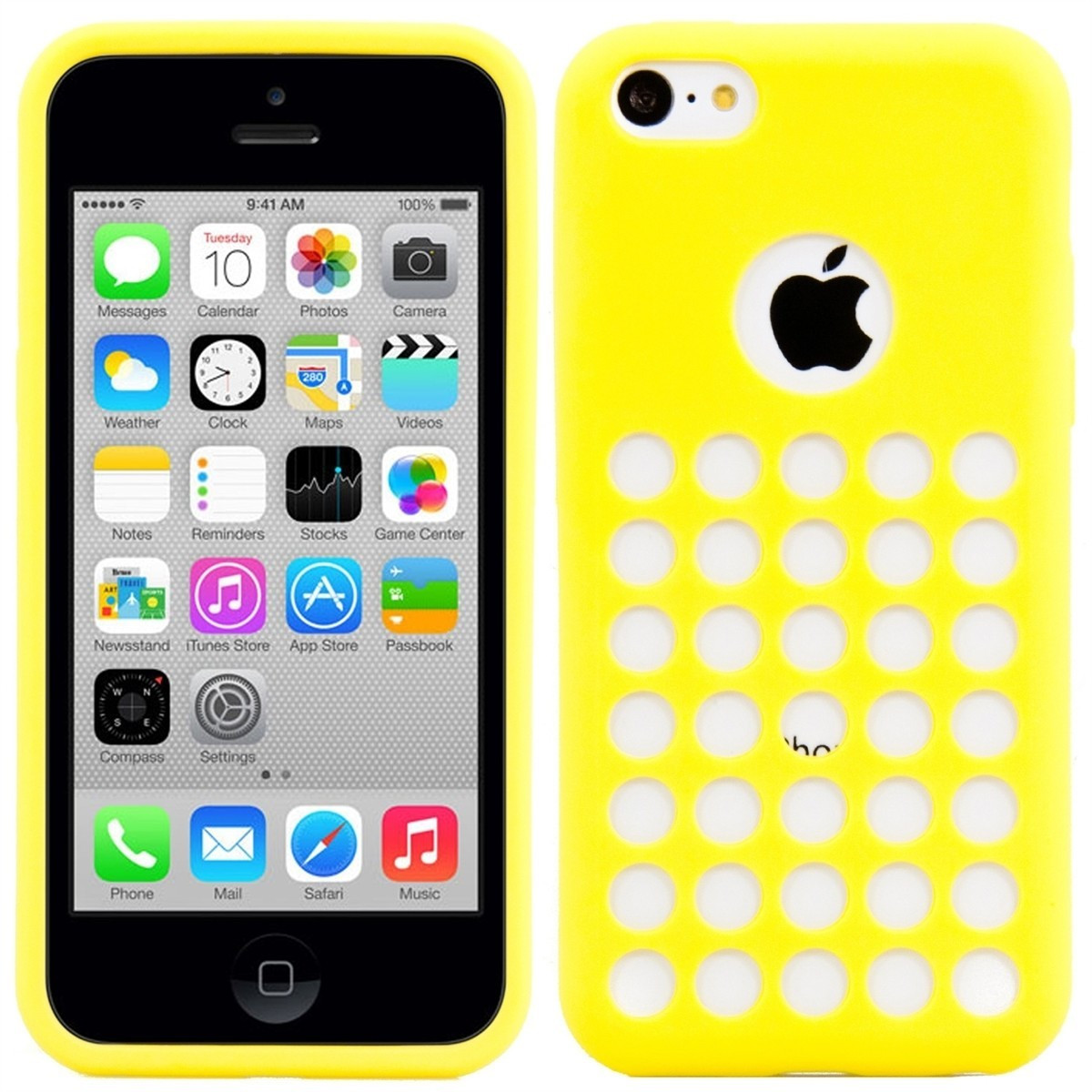 kwmobile Coque silicone Dots (iPhone 5C)