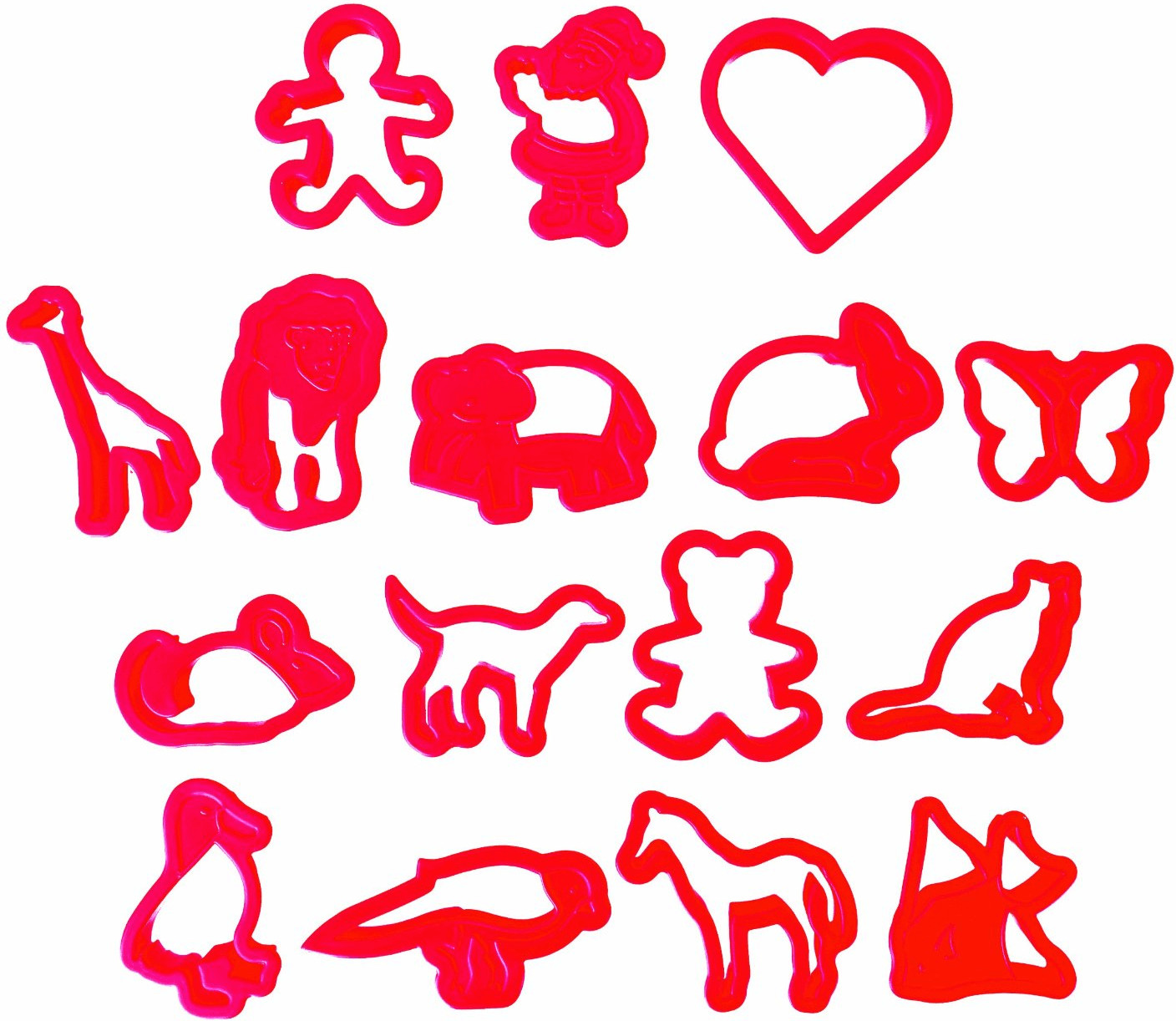 ibili Lot de 40 coupe-pâtes - Animaux et véhicules