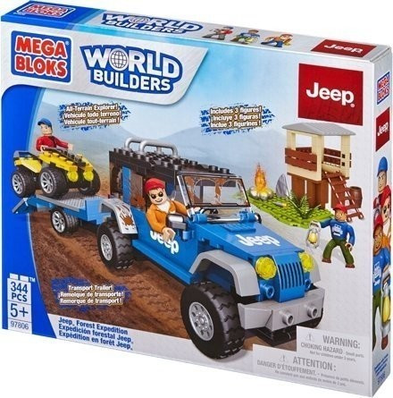 MEGA BLOKS World Builders - Expédition en forêt Jeep (97806)