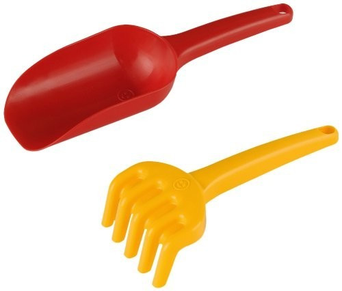 Klein Ensemble de pelle à farine et le sable de râteau