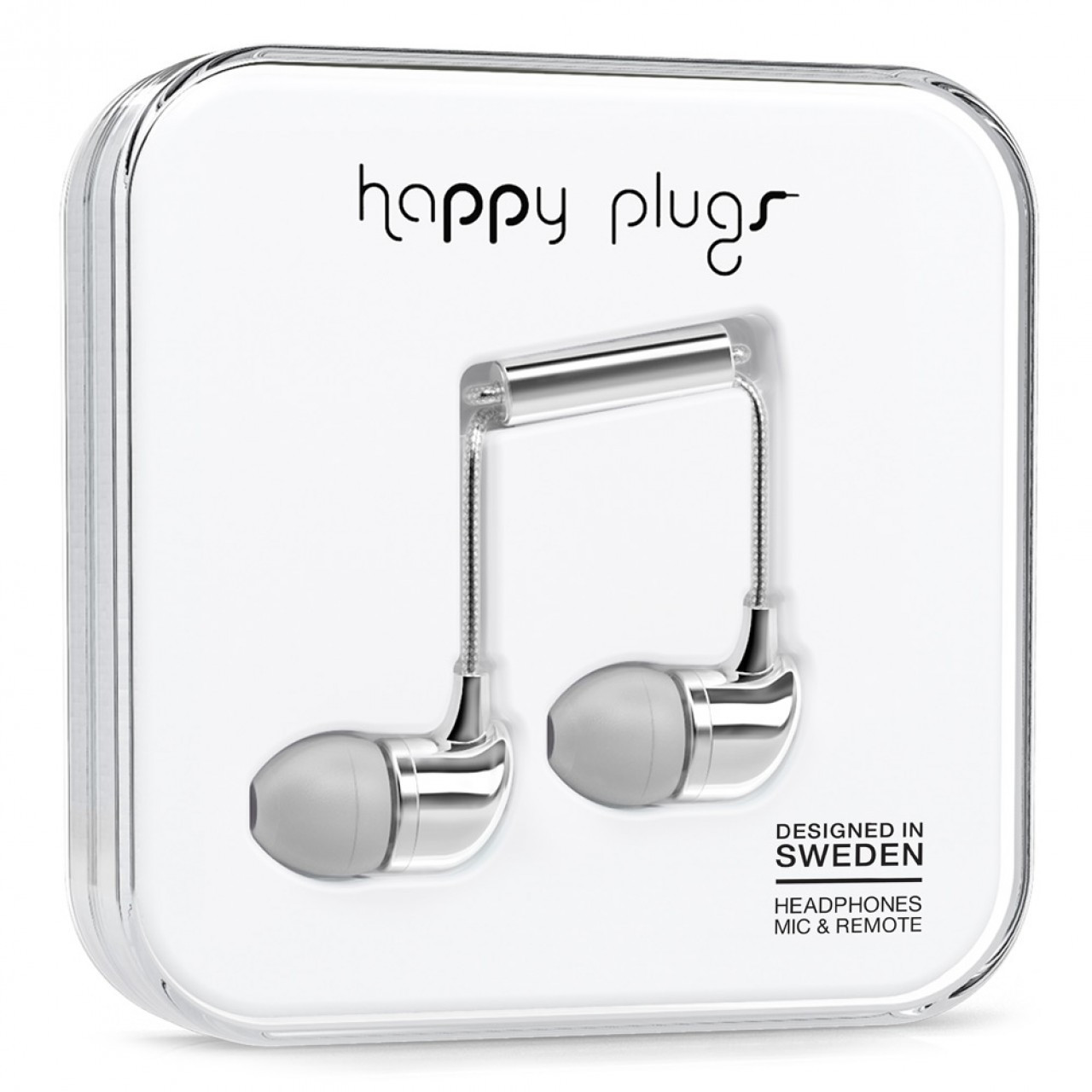 Happy Plugs In-Ear (argent)